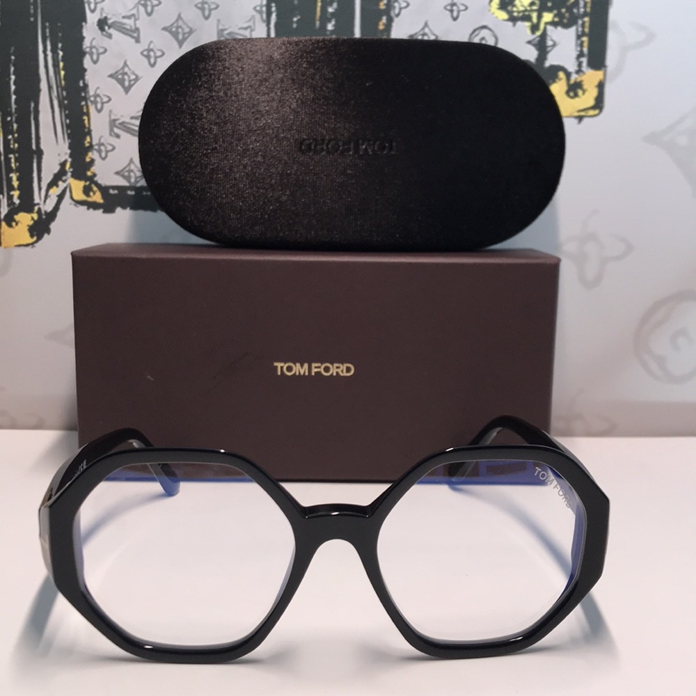 New Authentic Tom Ford TF5976-B 001 Black Eyeglasses - Picture 5 of 14